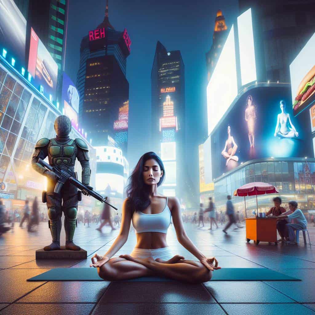 How to start meditating in Times Square