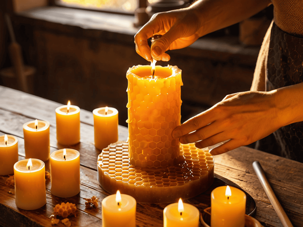 Beeswax candle making tips