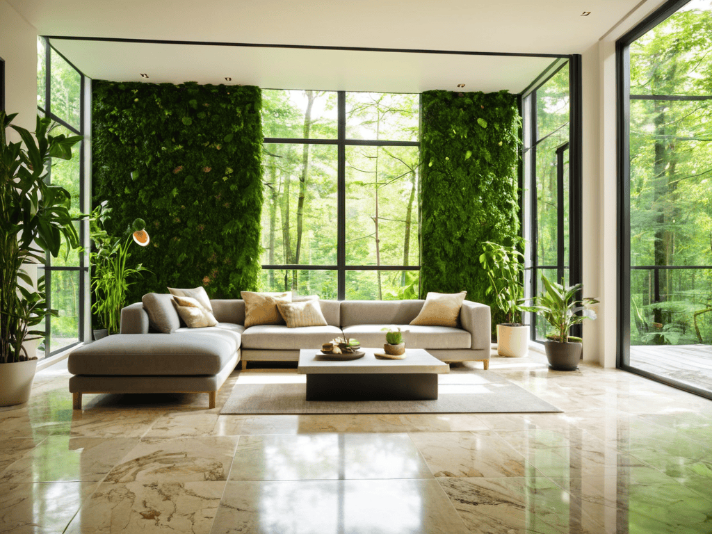 Biophilic design for living spaces