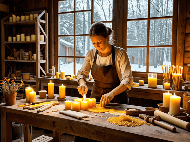Stop Burning Paraffin: How to Make Non-toxic Beeswax Candles
