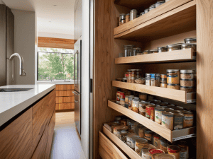 Custom Pantry Pull-Outs for kitchen organization