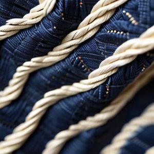 Sashiko Structural Textile Reinforcement stitching details.